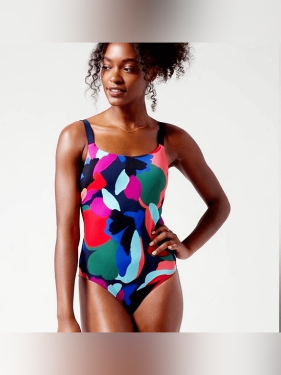 Athleta Other - Athleta Hermosa One Piece Swimsuit NWT Size Large Abstract Print